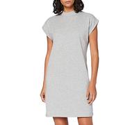 BY101 Build Your Brand Damen Stehkragen Kleid mit verlängerter Schulter Heather Grey XL