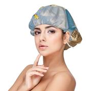 Building A Sandcastle Satin Bonnet Silk Bonnet, Hair Bonnet For Sleeping, Soft Double Layer Silk Sleeping Cap Hair Wrap For Women Natural Curly Braided Long Hair