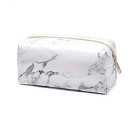 Bulary PU Marmor Muster Kosmetiktasche Make-up Tasche Große Kapazität Reisetasche Kulturbeutel Mode Schönheit Reise Schminktasche Aufbewahrungstasche für Frauen und junge Mädchen