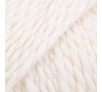 Bulky Yarn of Alpaka and Wool Mix Drops Andes, 65% Wolle und 35% Alpaka, 9,7 m 1101 White