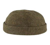 Bullani Docker-Cap Docker-Mütze Seemannsmütze aus 100% Wolle Bequem Hautverträglich 57 Oliv