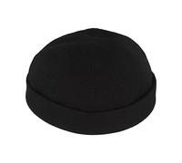 Bullani Docker-Cap Docker-Mütze Seemannsmütze aus 100% Wolle Schwarz - Gr- 64