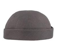 Bullani Sommer Docker-Cap Dockermütze Seemannsmütze 100% Leinen Trendgrau Gr. 58