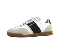 BULLBOXER Herren Low Sneaker Beige Leder Textil Mix, Größe:44, Farbauswahl:weiß 3