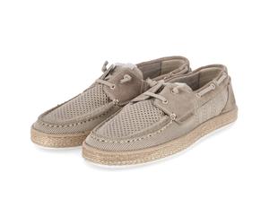 Bullboxer Bootsschuhe - Gr. 43 - Taupe - Leder & Textil