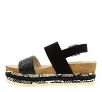 BULLBOXER Damen Plateausandalen, Frauen Sandalen,Women's,Plateausandaletten,Sommerschuhe,Dicke,Sohle,bequem,Lady,Mehrfarbig (Multi),39 EU / 6 UK