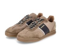 BULLBOXER Herren Low Sneaker Taupe Leder, Größe:42, Farbauswahl:braun-Kombi