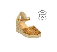 Bullboxer Leder-Keil-Slingpumps in Cognac - Größe 38 | Pumps