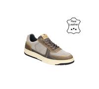 Sneaker BULLBOXER "Bullboxer Sneaker Leder", Herren, Gr. 45, grau, braun, Leder, Schuhe (40403638-45) grau, braun