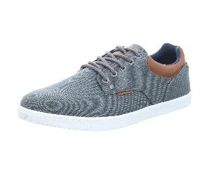 Bullboxer - Leinen Schnürhalbschuhe grau kombi - Gr. - 45