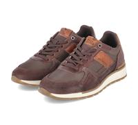 Bullboxer Low Sneaker - Gr. 41 - Braun - Leder & Textil