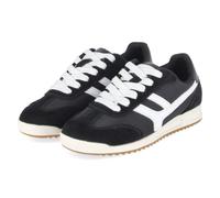 Bullboxer Low Sneaker - Gr. 42 - Schwarz - Synthetik, Leder & Textil