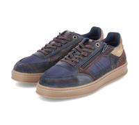 Bullboxer Low Sneaker - Gr. 45 - Blau - Leder & Textil