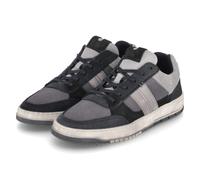 Bullboxer Low Sneaker - Gr. 46 - Schwarz - Leder & Textil