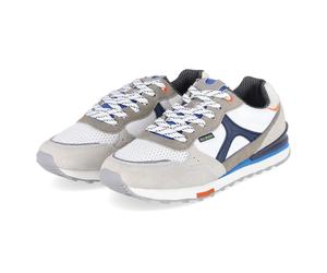 Bullboxer Low Sneaker - Gr. 46 - Weiß - Leder & Textil
