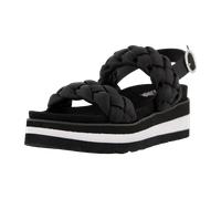 Bullboxer Plateau Sandaletten für Damen, schwarz, Gr. 41 EU
