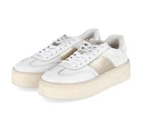 Bullboxer Plateau-Sneaker - Gr. 42 - Weiß - Leder