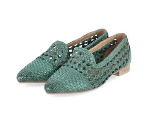 Bullboxer Slipper - Gr. 38 - Grün - Leder