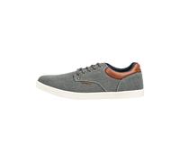 Sneaker BULLBOXER "Bullboxer Sneaker Lederimitat/Textil", Herren, Gr. 45, grau, Lederimitat, Textil, Schuhe Sneaker (14874502-45) grau