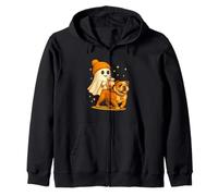 Bulldog Halloween Ghost Walking Bulldog Dog Kapuzenjacke