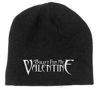 Bullet For My Valentine Mütze Beanie Band Logo Nue offiziell Schwarz One Size