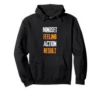 Bullish Bitcoin Mindset Feeling Action Ergebnis Motivierend Pullover Hoodie