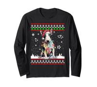 Bullterrier Weihnachtspullover lustiger Hund Xmas Langarmshirt