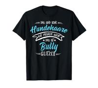 Bully Hund Glitzer Design - Damen Herren Bully Geschenk T-Shirt