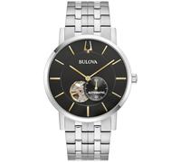Bulova 96A305 Herren Clipper Series Aperture Skelett schwarzes Zifferblatt Automatikuhr