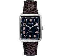 Bulova Herren Automatik Armbanduhr aus Edelstahl mit Lederarmband - Swiss Made Limited Edition - 96B332