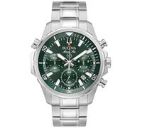 BULOVA 96B396 Marine Star Uhr Herrenuhr Edelstahl 10 bar Analog Chrono Silber