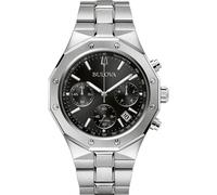 Bulova Herren Analog Quarz Uhr mit Edelstahl Armband 96B410