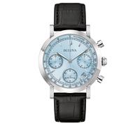 Bulova 96B456 Herrenuhr Chronograph Classic Schwarz/Hellblau