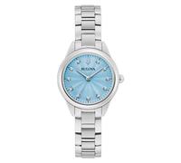 Bulova Damen-Armbanduhr Sutton 96P250 Quarz Stahl/Türkis