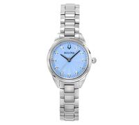 Bulova 96P250 Damen-Armbanduhr Quarz Sutton Stahl/Türkis