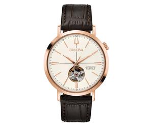 Bulova 97A136 Aerojet Herren Automatik offene Unruh roségold-IP