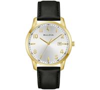 Bulova 97B238 Herrenarmbanduhr Classic Quarz Schwarz/Goldfarben