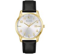 Bulova 97B238 Herrenarmbanduhr Classic Quarz Schwarz/Goldfarben