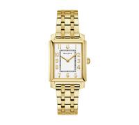 Bulova Armbanduhr 97L186 Sutton Classic Damen Quarz Goldfarben Weiß Edelstahlarmband