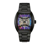 Bulova Herrenuhr Automatik Maquina Schwarz/Regenbogen 98A320