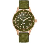 Bulova Automatik-Herrenuhr 98A324 Mil-Ships Special Edition Khaki