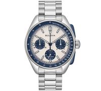 Bulova 98K112 Herrenuhr Chronograph Lunar Pilot Blau mit 2 Bändern
