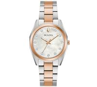 Bulova Damen Quarz Armband-Uhr aus Edelstahl mit Edelstahl Band - Surveyor - 98P207