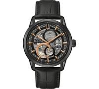 Bulova Sutton Automatic Schwarz Herren Armbanduhr 98A283 Einheitsgröße