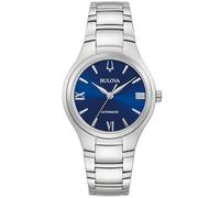 Bulova 96L319 Damenuhr Automatik Sutton Stahl/Blau