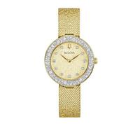 Bulova 98L321 Damenuhr Quarz Champagne Goldfarben