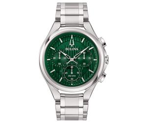 Bulova Curv Silber Herren Armbanduhr 96A297 Einheitsgröße