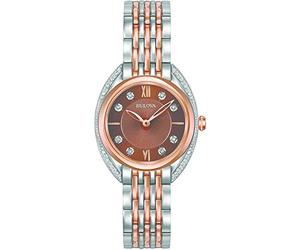 Bulova Damen Analog Armbanuhr Classic Diamond 98R230