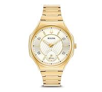 Bulova Curv Damen Goldene Uhr 97P136 Einheitsgröße
