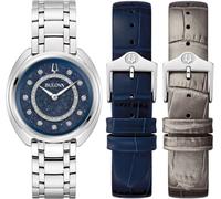 Bulova Duality Silber Damen Armbanduhr 96X160 Einheitsgröße